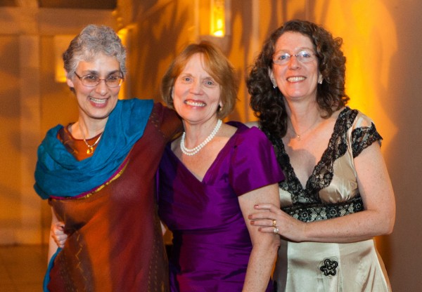 Trish Munro, Karen and Valerie Jonas at Emily and Danny's wedding - February 18, 2012