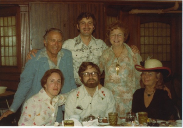 Clockwise from top left: Allan Caplan, Jim Holtz, Pearl Holtz, Beatrice Caplan, David Holtz, Diane Glatt