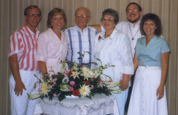 The Wenzingers at Dottie and Carl's 40th Anniversary Celebration - August 1988 