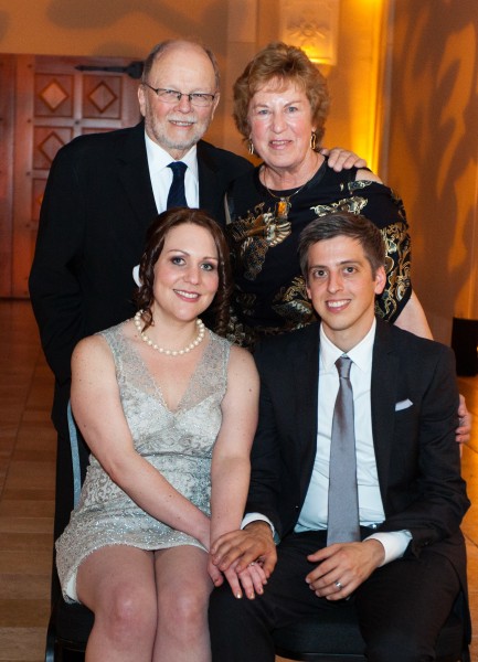 TJ and Barbara Gilmartin with the bride and groom - February 18, 2012