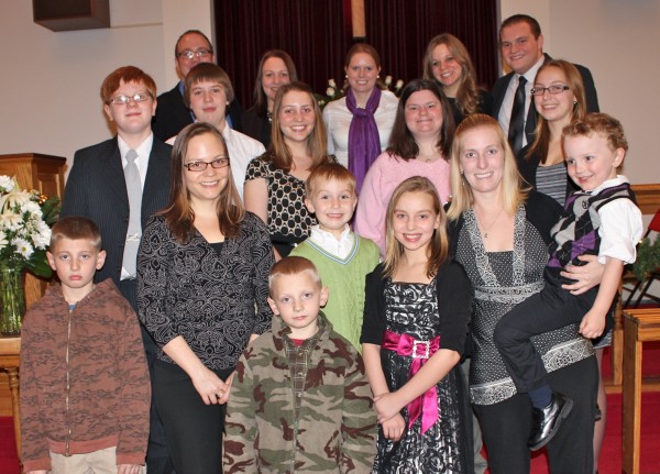 Wenzinger Grands & Great-Grands at Dottie Wenzinger's Memorial Service - December 1, 2011