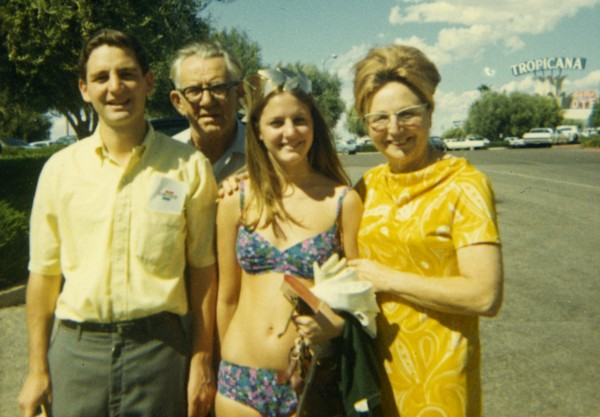 Holtz Family Vacation in Las Vegas - 1967 Jim, Arthur, Sara and Pearl