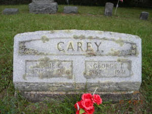 George-Libbie Carey headstone